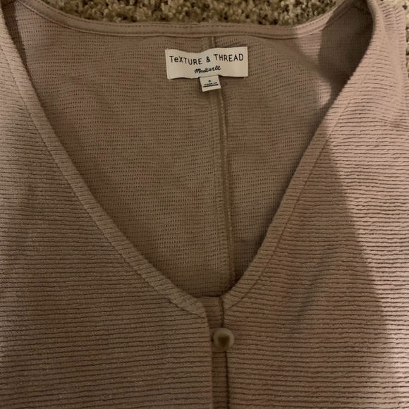 Texture and Thread (Madewell) button front top - Picture 2 of 2